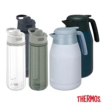 【THERMOS膳魔師】輕水瓶+保溫壺 獨家二件組(TP4329+THS-1501)