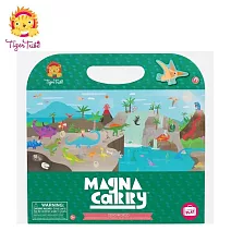 【Tiger Tribe】磁鐵拼圖書- 恐龍世界