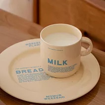 【韓國momur】weekend milk 陶瓷馬克杯200ml ‧ 奶油色