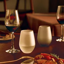 【日本Toyo Sasaki】職人磨砂霧面 玻璃酒杯360ml ‧ 經典