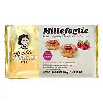 【VICENZI維西尼】覆盆莓夾心圓形奶油酥餅 90g