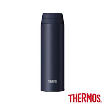 【THERMOS 膳魔師】可進洗碗機不鏽鋼90度輕鬆開蓋真空保溫杯500ml(JOR-500-DNVY)  深藍色