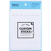 【日本Greeting Life】CUSTOM 便利貼 ‧ 月計畫格子