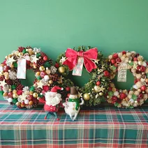 【日本Green House】Xmas聖誕 精美裝飾花圈(L) ‧ 聖誕童話