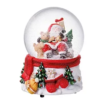 【日本Mark’s】聖誕音樂水晶球 ‧ 聖誕老人和熊熊