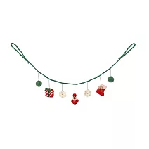 【日本Mark’s】Felt & Knit手工羊毛氈聖誕彩條吊飾組 ‧ 綠色