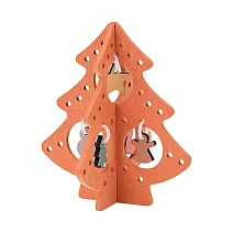 【MUJI 無印良品】【期間限定】MDF裝飾聖誕樹/小/橘１７×１７×１９ｃｍ