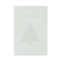 【MUJI 無印良品】【期間限定】卡片.白/聖誕樹白灰/約100x148mm.附信封