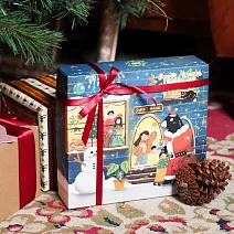 【檜山坊】聖誕禮盒─手繪檜木洗沐禮盒 插畫家聯名款 檜木香氛 贈送禮提袋 (博客來獨家組合)