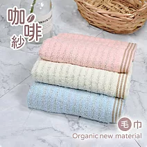 【TELITA】咖啡紗條紋毛巾(台灣製造)(3條/包) 三色混搭