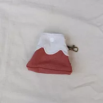 偷偷喊我｜ 富士山零錢包 ― 嫣紅粉