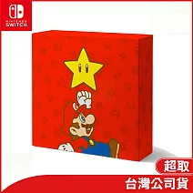 任天堂原廠周邊 發光畫布風格×禮物盒-無敵星(超級瑪利歐系列)