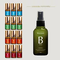 【Blueseeds 芙彤園】耶誕星意禮(任選星座2ml+任選空間噴霧30ml)