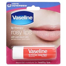 【Vaseline 凡士林】滋潤護唇膏4.8g 玫瑰潤色
