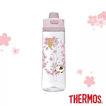 【THERMOS膳魔師】櫻花小貓篇彈蓋輕水瓶710ml(TP4329SK-PLT)  粉紅色