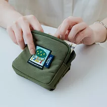 【瀏海樹】澎澎零錢包 - 軍綠