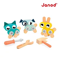 【法國Janod】小木匠創意玩-寵物總匯
