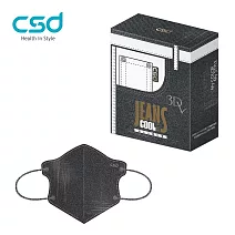 【CSD】中衛醫療口罩-成人立體3Dv 牛仔COOL刷破牛仔