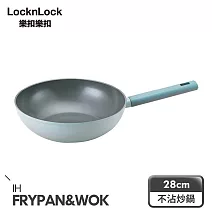 【樂扣樂扣】ECO BLUE鍛造陶瓷不沾IH /炒鍋 28cm