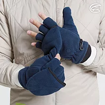 ADISI 防風保暖翻指手套AS24103 (XS-L) S 墨藍色