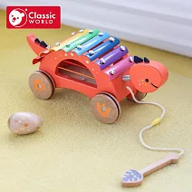 【德國 classic world 客來喜經典木玩】恐龍樂章木琴《40585》