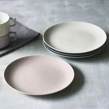 【日本Aito製作所】美濃燒｜職人窯釉 陶瓷淺盤20.5cm ‧ 象牙白