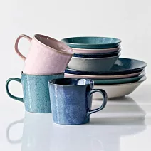 【日本Aito製作所】美濃燒｜窯燒素釉 陶瓷馬克杯320ml ‧ 薄灰色