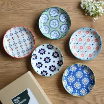 【日本Awasaka】美濃燒｜波蘭陶 陶瓷小皿12cm ‧ 花牆