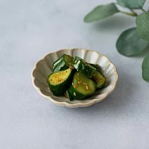 【日本Kakuni】窯變粉引 花形陶瓷 小皿7.9cm