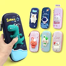 【KidsLife童趣嚴選】立體減壓鉛筆盒(防水款)多款可選- 草莓兔