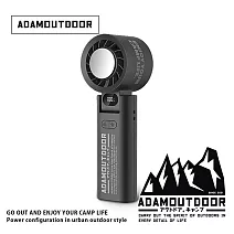 ADAMOUTDOOR｜隨身掛繩機能冰鎮風扇 ADFN-HTF500 曜石黑