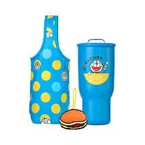 【Hiromimi】哆啦A夢 304不鏽鋼二代冰壩杯袋組900ml  銅鑼燒款