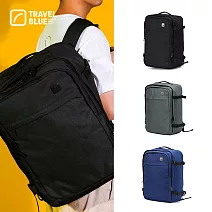 【Travel Blue 藍旅】Venture 冒險款Pro 旅行背包 3色 (輕旅行 旅行後背包 登機後背包)TB3084 鐵灰