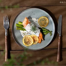 【日本Minoru】Bambi 窯燒陶瓷淺盤14.5cm ‧ 鐵藍灰