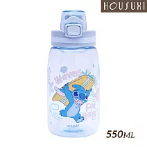 【HOUSUXI舒希】迪士尼史迪奇系列- Tritan彈蓋水瓶550ml-A3