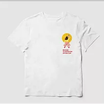 翡冷翠文創波隆那T恤｜《貝諾(黃狗)》白(S-XL) L 白色