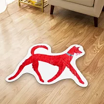 翡冷翠文創波隆那 造型珍珠絨地墊｜《貝諾(紅狗)》