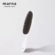 【日本Marna】日本製 不傷衣物豬毛除塵刷 白色(原廠總代理)
