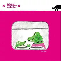 翡冷翠文創波隆那小方巾《鱷魚(坐公共汽車)》