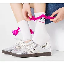 【JDS設計襪】醜萌趣味搞怪中筒襪   * 快樂麻花辮