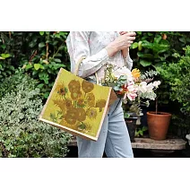 翡冷翠文創藝術棉麻手提袋｜梵谷《向日葵》