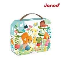 【法國Janod】厚片拼圖-花園好朋友 20pcs