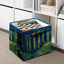 翡冷翠文創名畫摺疊收納盒｜梵谷《隆河上的星夜》