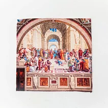 翡冷翠文創文藝復興小方巾｜拉斐爾《雅典學院》