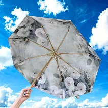 翡冷翠文創花漾藝術雙面折傘《墨染星辰》灰