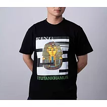 翡冷翠文創埃及古文明 T恤｜《黃金面具》 L 黑(S-XL)