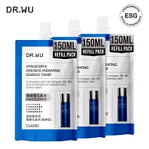 DR.WU 玻尿酸保濕精華化妝水(經典型)補充包150ML_3入組