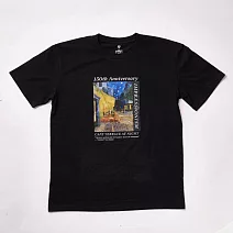 翡冷翠文創藝術T恤｜梵谷《夜晚露天咖啡座》 L 黑(S-XL)