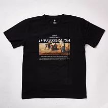 翡冷翠文創藝術T恤｜米勒《拾穗》 S 黑(S-XL)