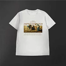 翡冷翠文創藝術T恤｜米勒《拾穗》 L 白(S-XL)